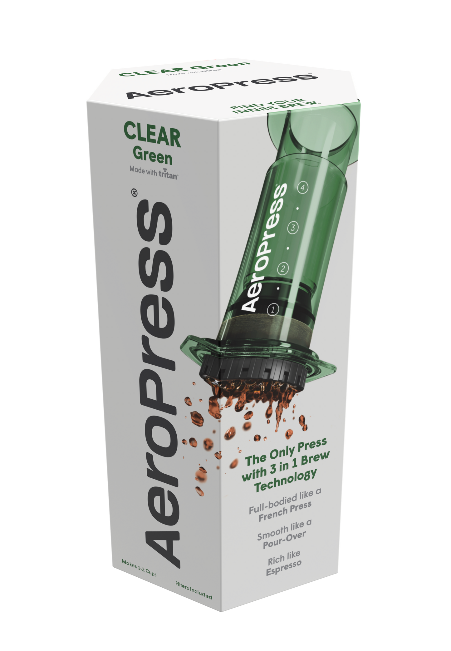 AeroPress Coffee Maker - Clear Colours