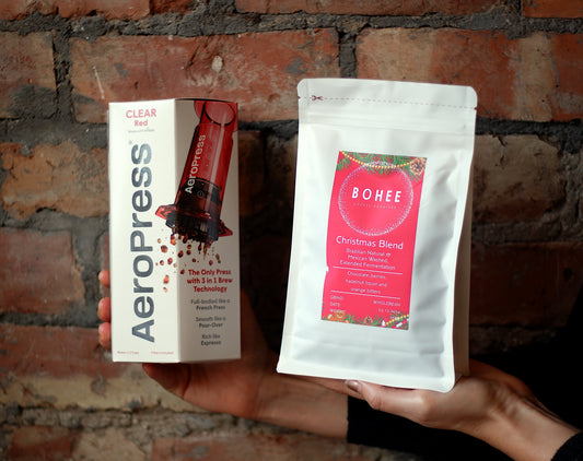 AeroPress Clear Red & Coffee Bundle